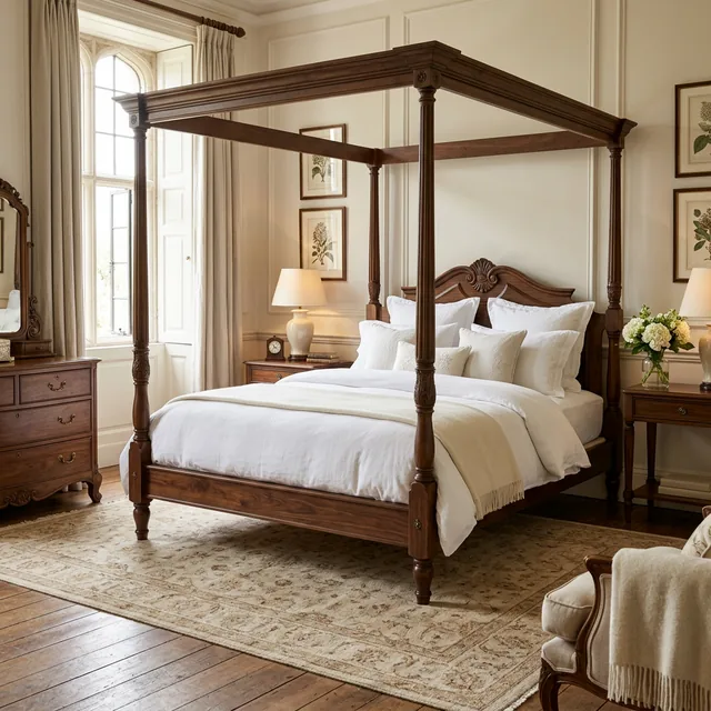 Colchón Spring Air en recámara clásica mexicana con acabados premium